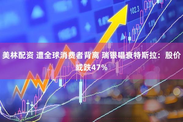 美林配资 遭全球消费者背离 瑞银唱衰特斯拉：股价或跌47%