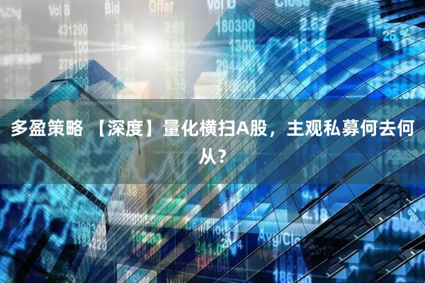 多盈策略 【深度】量化横扫A股，主观私募何去何从？