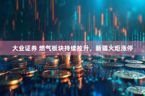 大业证券 燃气板块持续拉升，新疆火炬涨停