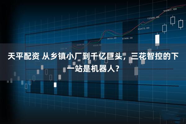 天平配资 从乡镇小厂到千亿巨头，三花智控的下一站是机器人？